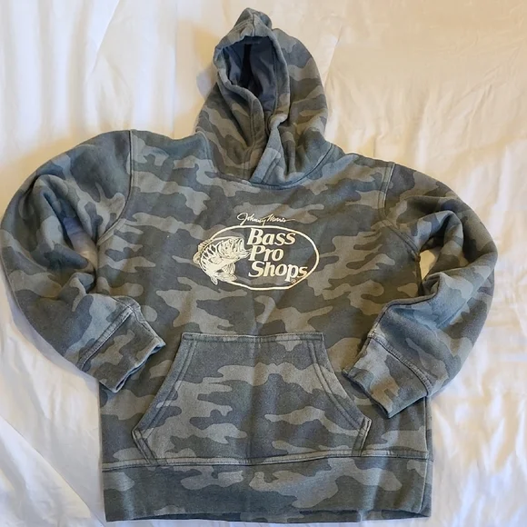 Bass Pro Shops Gray Camo Hoodie - Picture 1 of 3